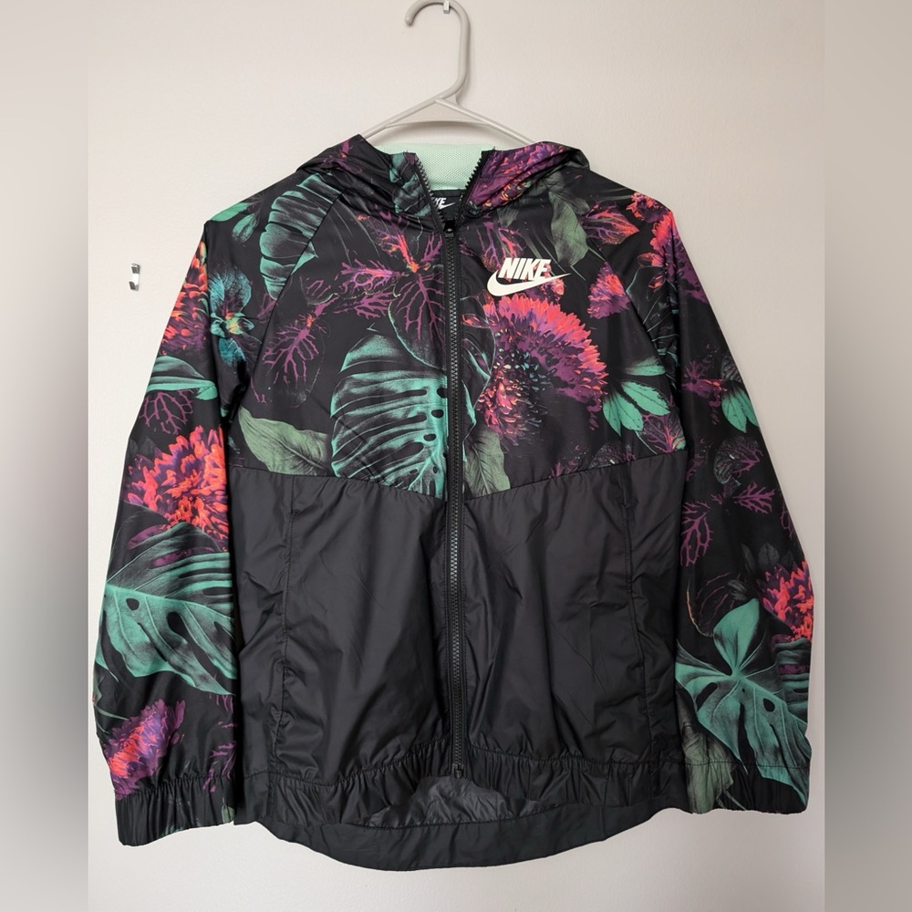 Nike floral windbreaker